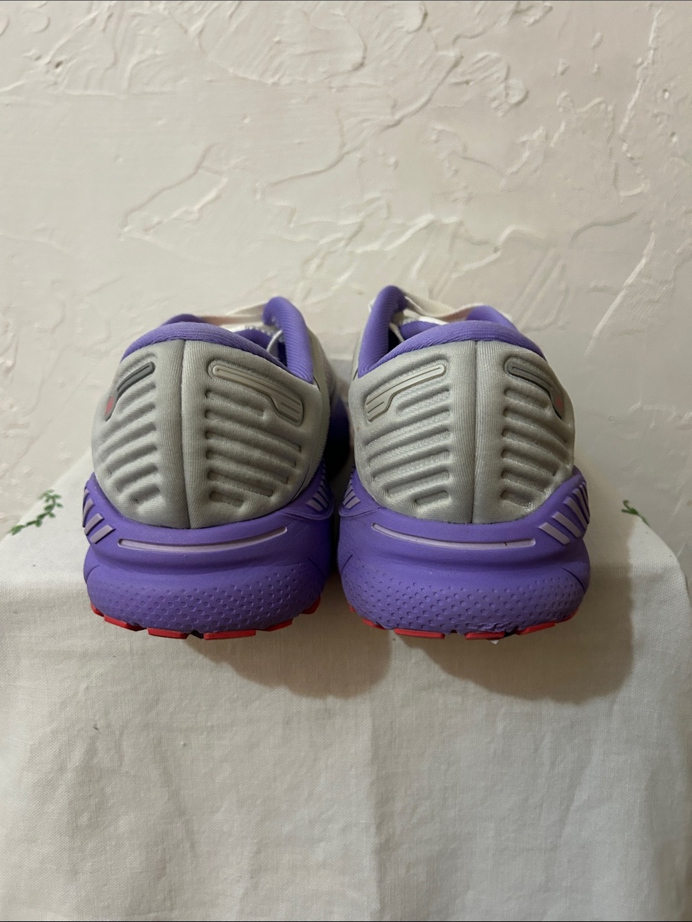 Brooks Women's Running Shoes - White, Purple & Red Accent - Picture 4 of 5